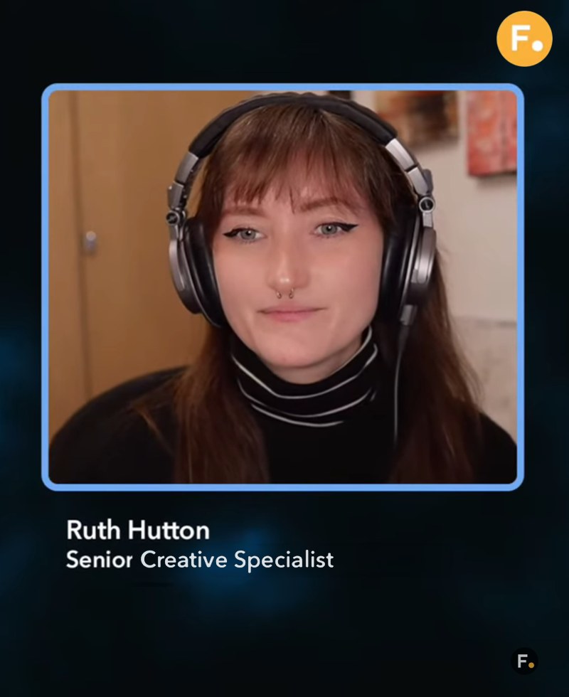 Ruth Hutton, Senior Creative Specialist, presenting a Foundry webinar